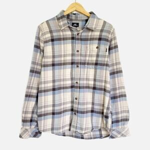 O'Neill Men's Button Up Plaid Flannel Standard Fit Shirt Medium